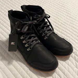 New Men’s Waterproof Black Sorel Ankeny II Boots